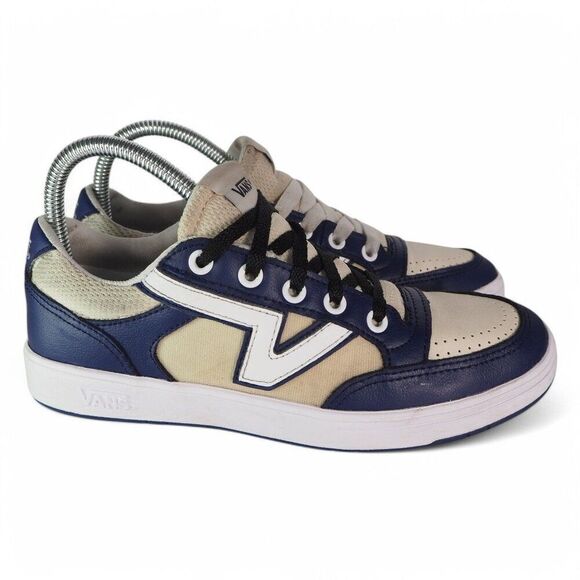 Vans Lowland ComfyCush New Varsity Skate Shoes Blue / Multi Women's 7.5 - Picture 4 of 11